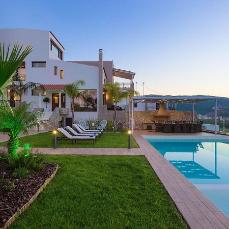 Villa Anemeli - Luxury Pool Villa With Gorgeous Seaview กิสเซมอส ภายนอก รูปภาพ