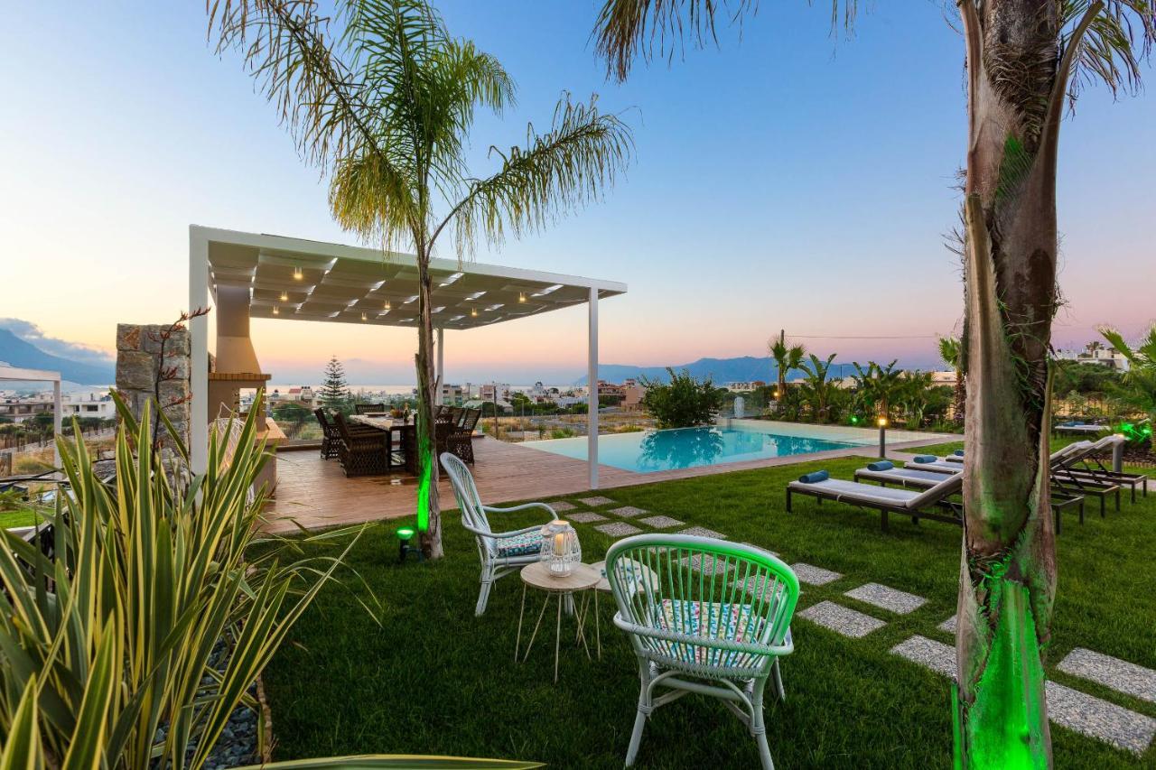 Villa Anemeli - Luxury Pool Villa With Gorgeous Seaview กิสเซมอส ภายนอก รูปภาพ