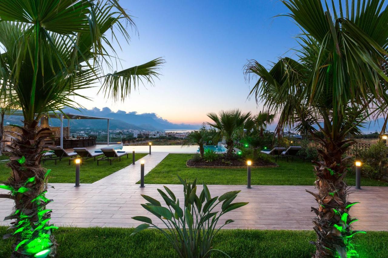 Villa Anemeli - Luxury Pool Villa With Gorgeous Seaview กิสเซมอส ภายนอก รูปภาพ