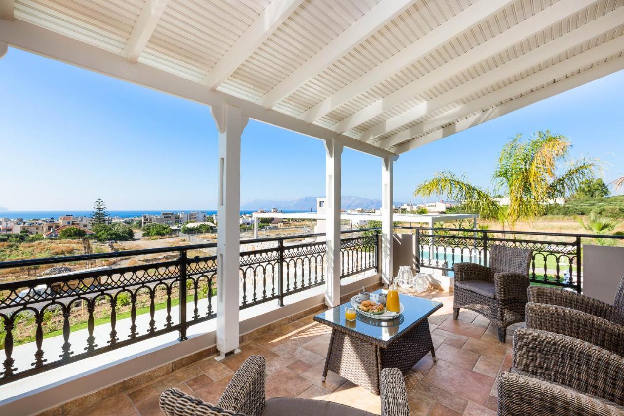 Villa Anemeli - Luxury Pool Villa With Gorgeous Seaview กิสเซมอส ภายนอก รูปภาพ