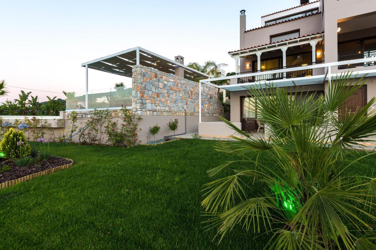 Villa Anemeli - Luxury Pool Villa With Gorgeous Seaview กิสเซมอส ภายนอก รูปภาพ