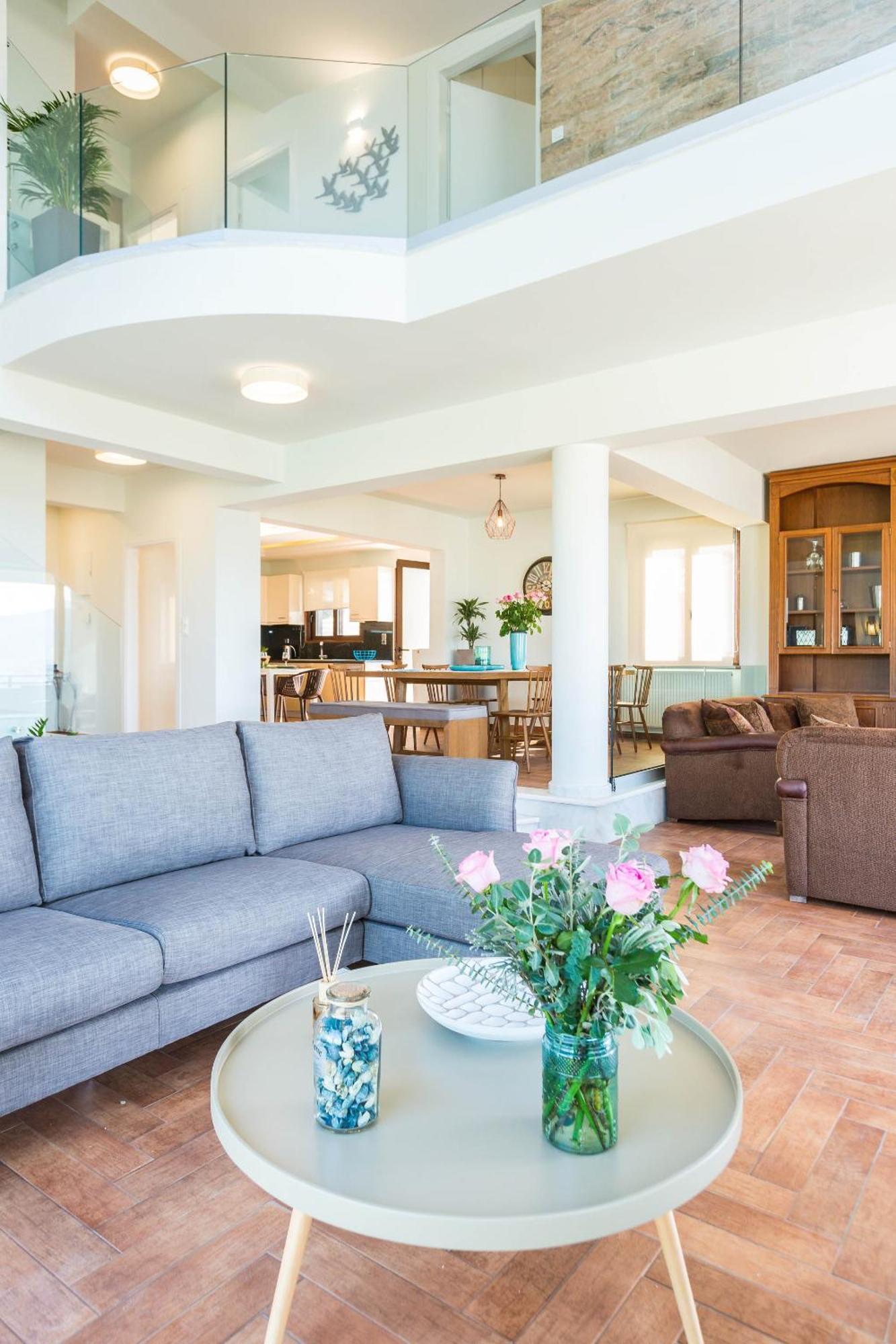 Villa Anemeli - Luxury Pool Villa With Gorgeous Seaview กิสเซมอส ภายนอก รูปภาพ