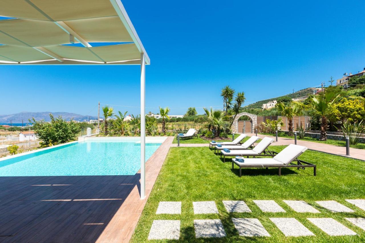 Villa Anemeli - Luxury Pool Villa With Gorgeous Seaview กิสเซมอส ภายนอก รูปภาพ