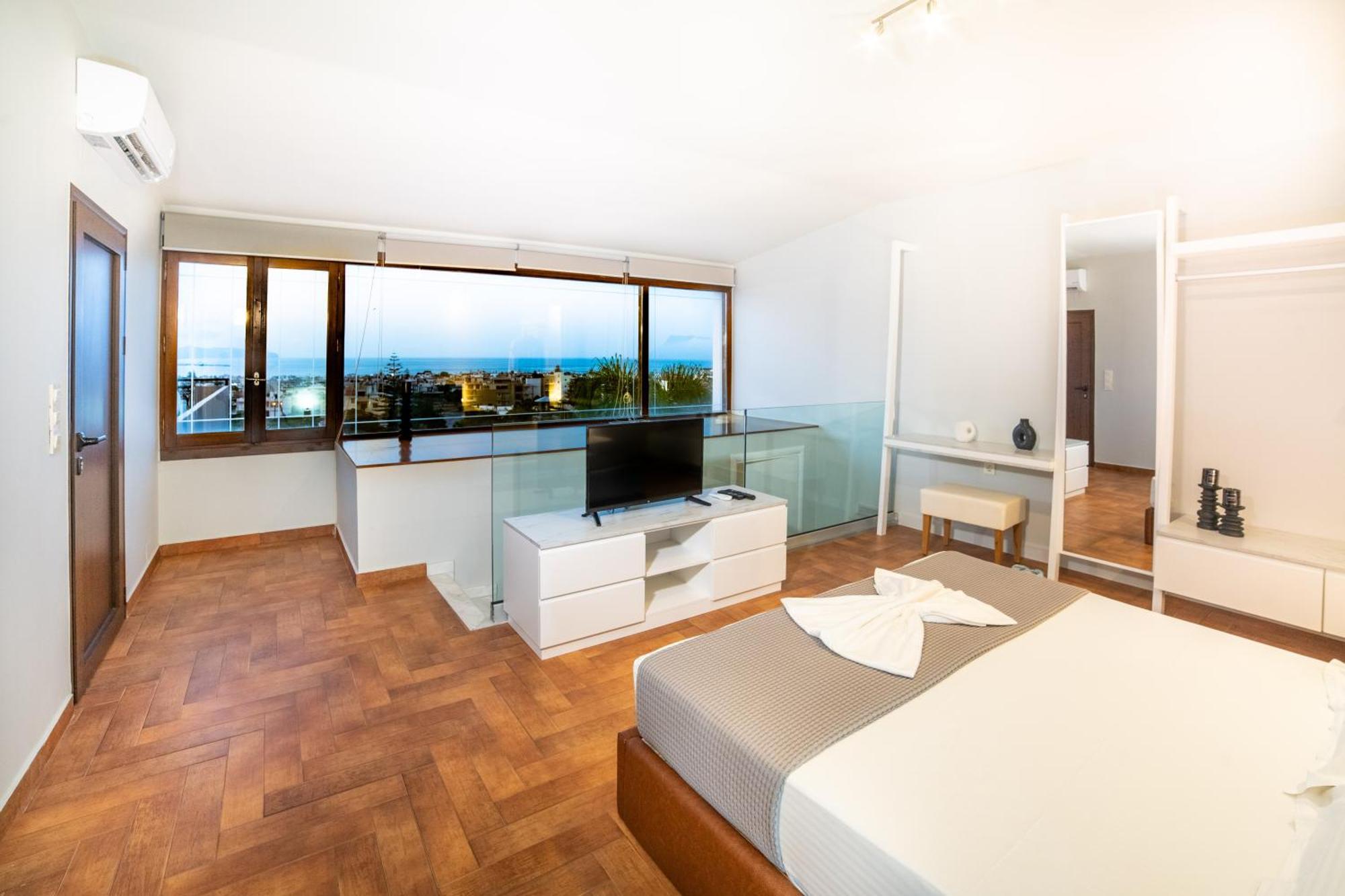 Villa Anemeli - Luxury Pool Villa With Gorgeous Seaview กิสเซมอส ภายนอก รูปภาพ